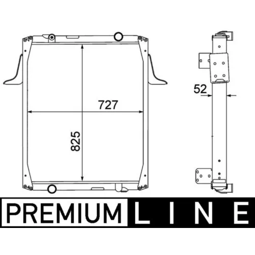 Chladič motora MAHLE CR 1555 000P