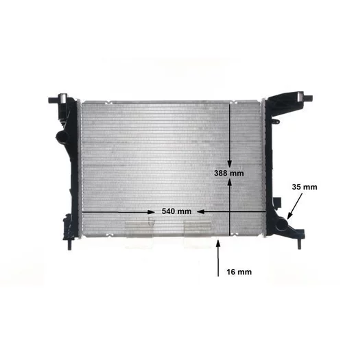 Chladič motora CR 1663 000S /MAHLE/ - obr. 11