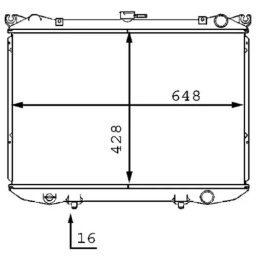Chladič motora MAHLE CR 187 000S