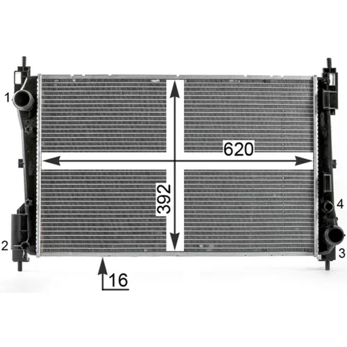 Chladič motora CR 1996 000P /MAHLE/ - obr. 7