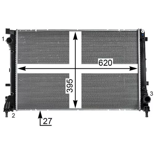 Chladič motora CR 2002 000P /MAHLE/ - obr. 9