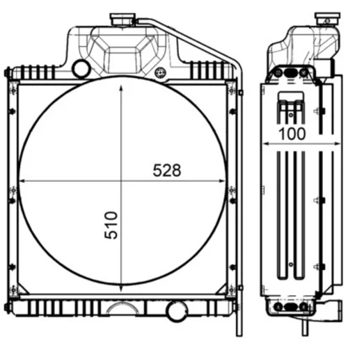 Chladič motora CR 2183 000P /MAHLE/ - obr. 1