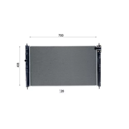 Chladič motora CR 2237 000S /MAHLE/ - obr. 17