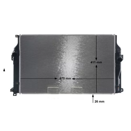 Chladič motora MAHLE CR 2270 000S
