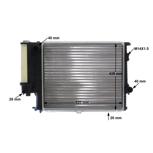 Chladič motora CR 244 001S /MAHLE/ - obr. 17