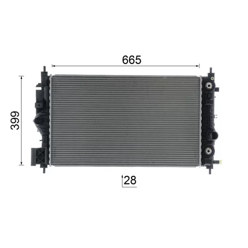 Chladič motora CR 2593 000P /MAHLE/ - obr. 16