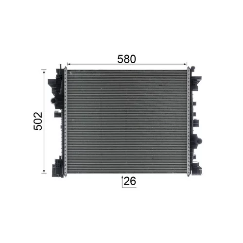 Chladič motora CR 2598 000P /MAHLE/ - obr. 16