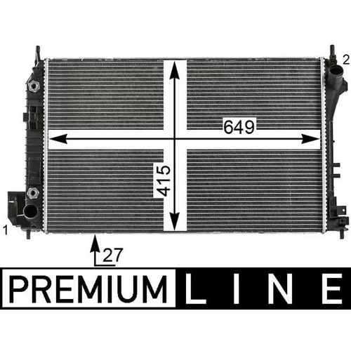 Chladič motora MAHLE CR 26 000P