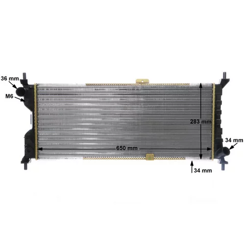 Chladič motora CR 286 000S /MAHLE/ - obr. 16