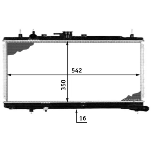 Chladič motora CR 534 000S /MAHLE/ - obr. 1