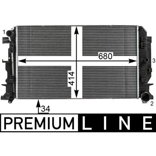 Chladič motora MAHLE CR 61 000P