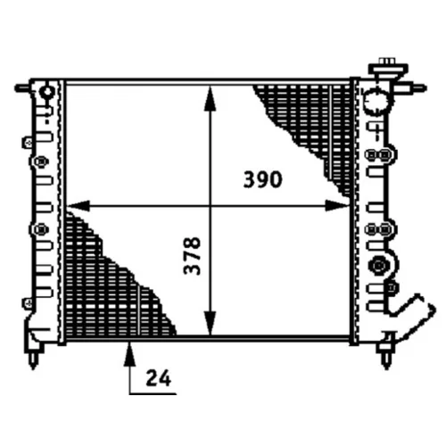 Chladič motora CR 642 000S /MAHLE/ - obr. 1
