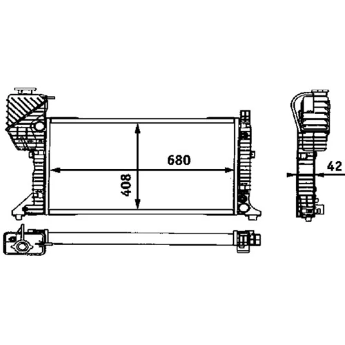 Chladič motora CR 683 000P /MAHLE/ - obr. 1