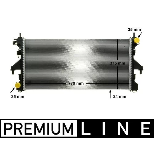 Chladič motora MAHLE CR 881 000P
