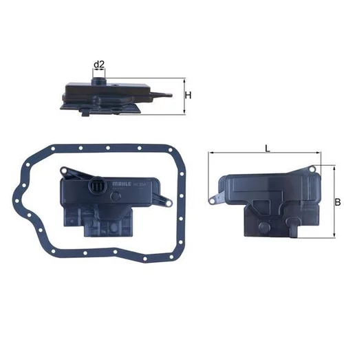 Hydraulický filter automatickej prevodovky MAHLE HX 234D