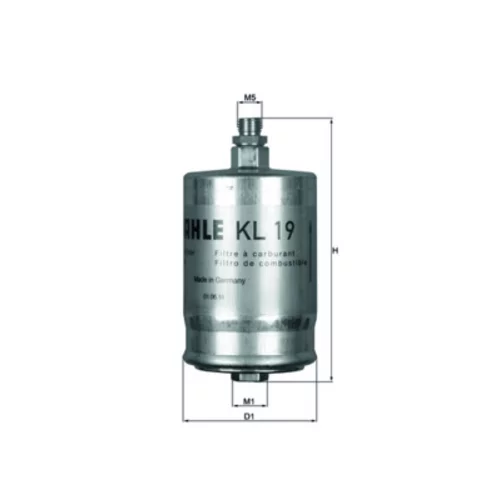 Palivový filter KL 19 /MAHLE/ - obr. 2