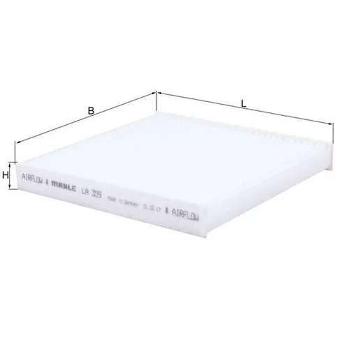 Filter vnútorného priestoru LA 359 /MAHLE/ - obr. 1