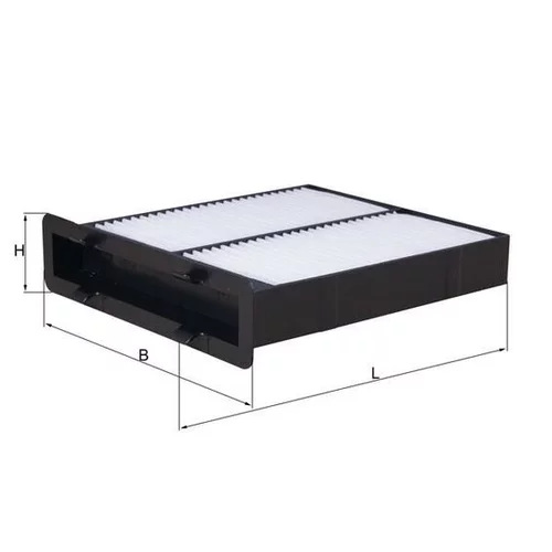 Filter vnútorného priestoru LA 682 /MAHLE/ - obr. 2