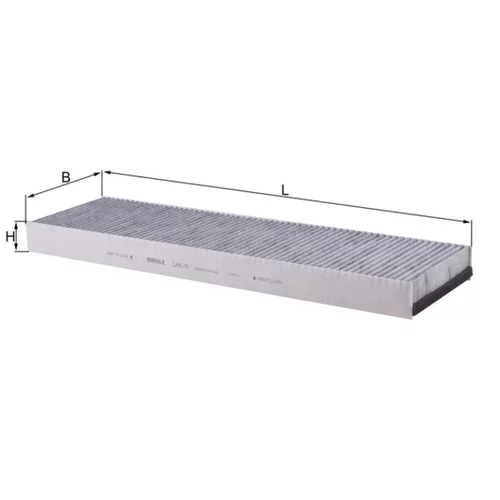Filter vnútorného priestoru LAK 70 /MAHLE/ - obr. 2