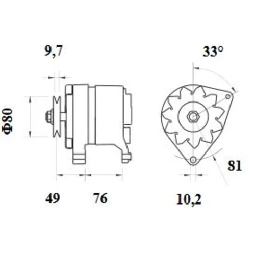 Alternátor MG 211 /MAHLE/ - obr. 4