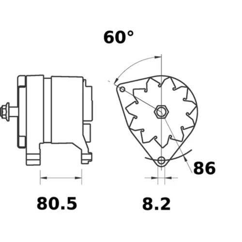 Alternátor MG 212 /MAHLE/ - obr. 4