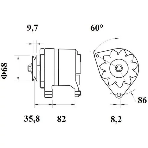 Alternátor MG 239 /MAHLE/ - obr. 4