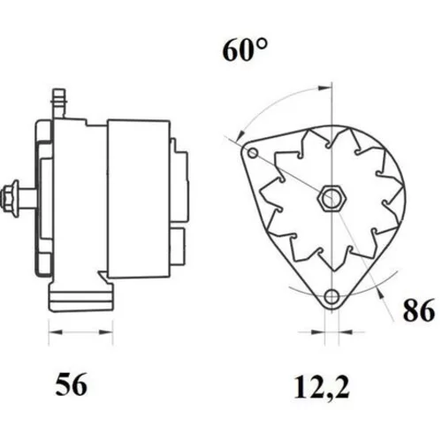 Alternátor MG 281 /MAHLE/ - obr. 4