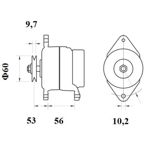 Alternátor MG 447 /MAHLE/ - obr. 3