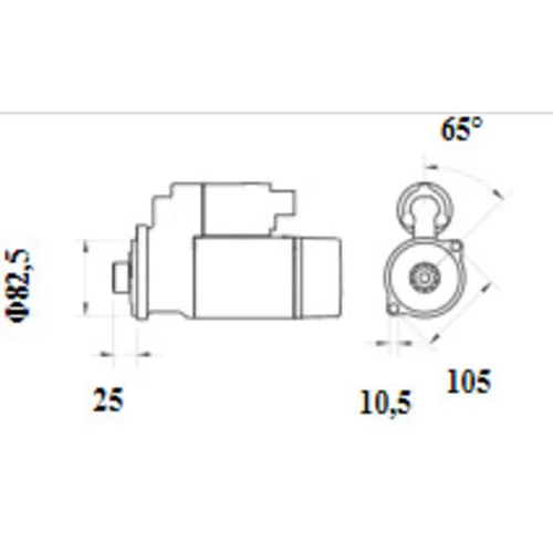 Štartér MS 1135 /MAHLE/ - obr. 1