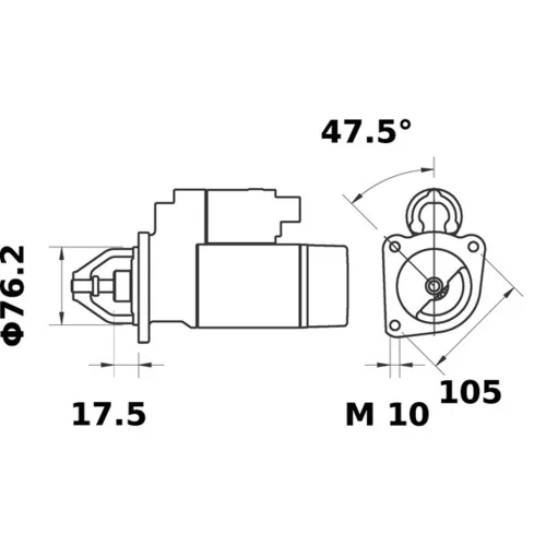 Štartér MS 378 /MAHLE/ - obr. 4