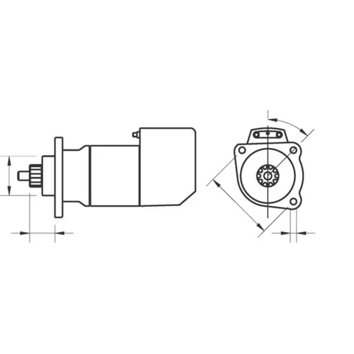 Štartér MS 670 /MAHLE/ - obr. 1