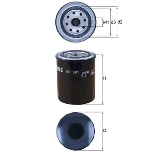 Olejový filter MAHLE OC 581