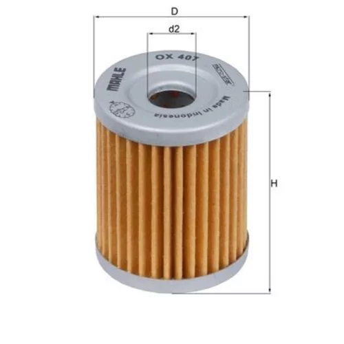 Olejový filter OX 407 /MAHLE/ - obr. 2