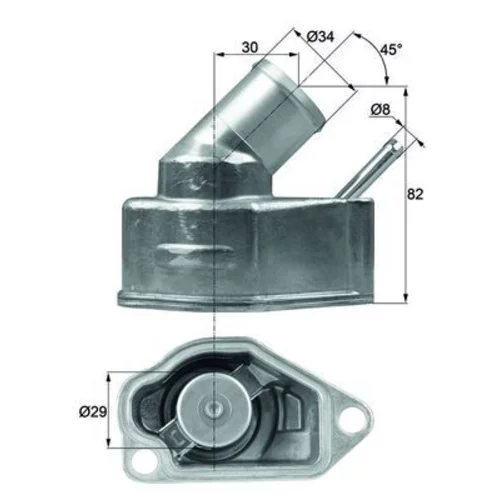 Termostat chladenia TI 10 92 /MAHLE/ - obr. 2
