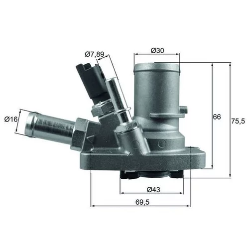 Termostat chladenia TI 258 80 /MAHLE/ - obr. 2