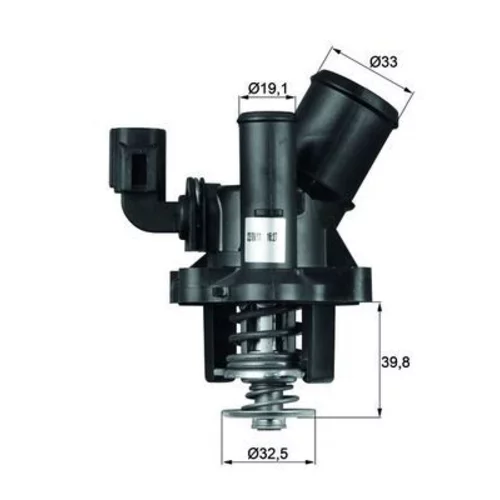 Termostat chladenia MAHLE TM 17 98