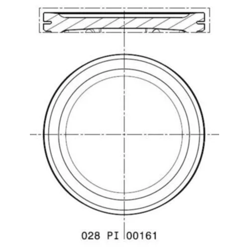 Piest 028 PI 00161 000 /MAHLE/ - obr. 1