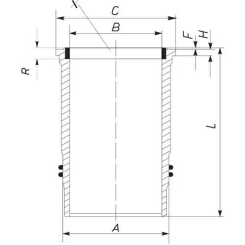 Vložka valcov 061 WN 15 01 /MAHLE/ - obr. 1