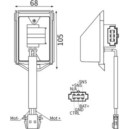 Regulator, ventilator vnutorneho priestoru MAHLE ABR 37 000S