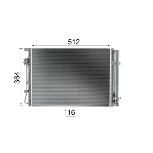 Kondenzátor klimatizácie AC 1056 000S /MAHLE/ - obr. 8