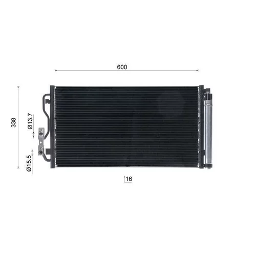 Kondenzátor klimatizácie AC 1072 000S /MAHLE/ - obr. 9