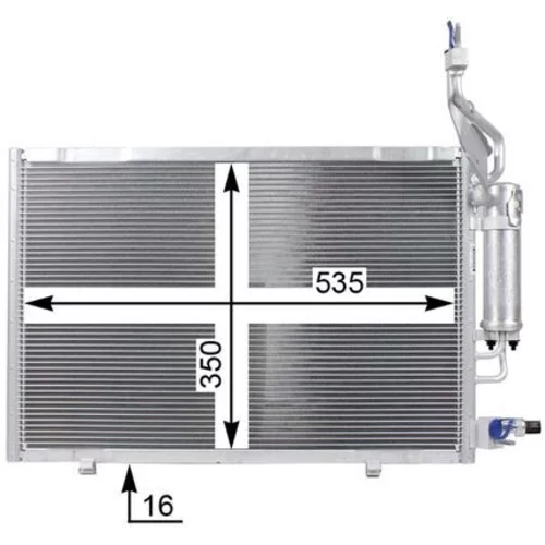 Kondenzátor klimatizácie AC 23 000P /MAHLE/ - obr. 5