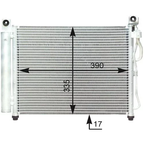 Kondenzátor klimatizácie AC 419 000P /MAHLE/ - obr. 2
