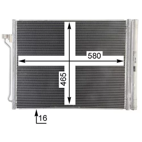 Kondenzátor klimatizácie AC 463 000P /MAHLE/ - obr. 7
