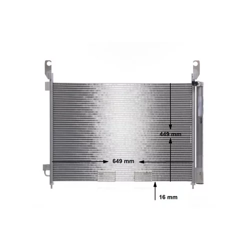Kondenzátor klimatizácie AC 588 000P /MAHLE/ - obr. 2