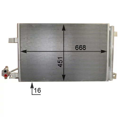 Kondenzátor klimatizácie AC 774 000S /MAHLE/ - obr. 3