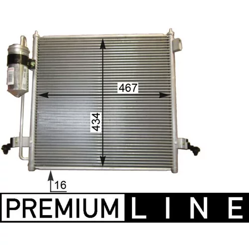 Kondenzátor klimatizácie MAHLE AC 815 000P