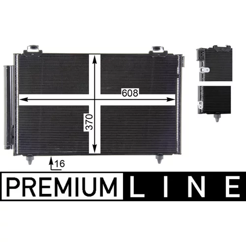 Kondenzátor klimatizácie MAHLE AC 827 000P