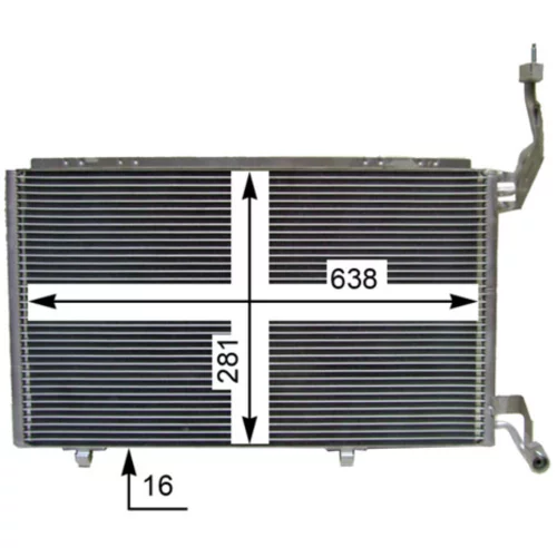Kondenzátor klimatizácie AC 848 000S /MAHLE/ - obr. 4