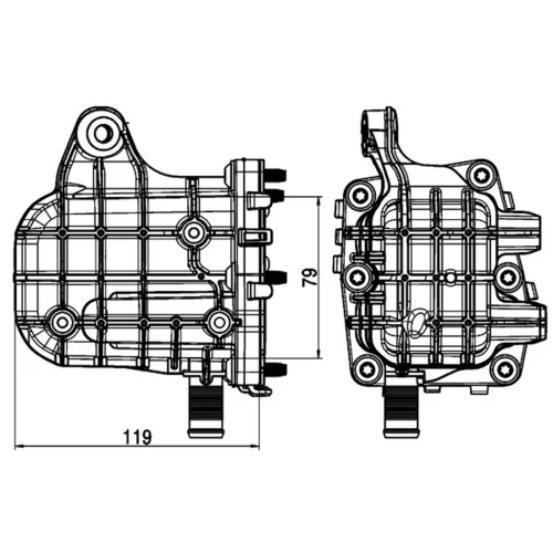 Chladič pre recirkuláciu plynov CE 4 000P /MAHLE/ - obr. 1